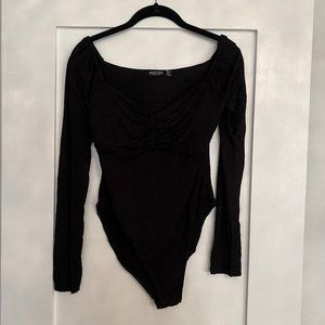 Black Heart Neck Bodysuit from Nasty Gal